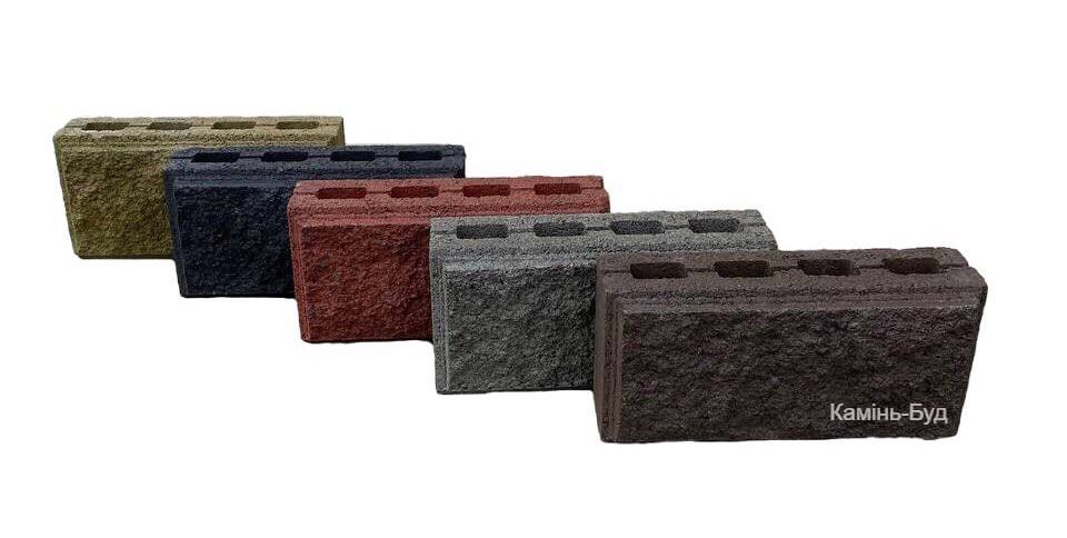 Блок будівельний рваний вузький (двосторонній)