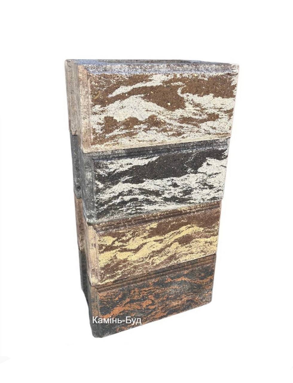 Блок стовпчиковий колотий (двоколір)